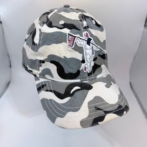 AndersonOrd Firefighter Hat American Flag Gray Camo Golf Cap Adjustable